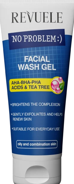 Gel de Limpeza Facial No Problem com AHA-BHA-PHA e Árvore do Chá