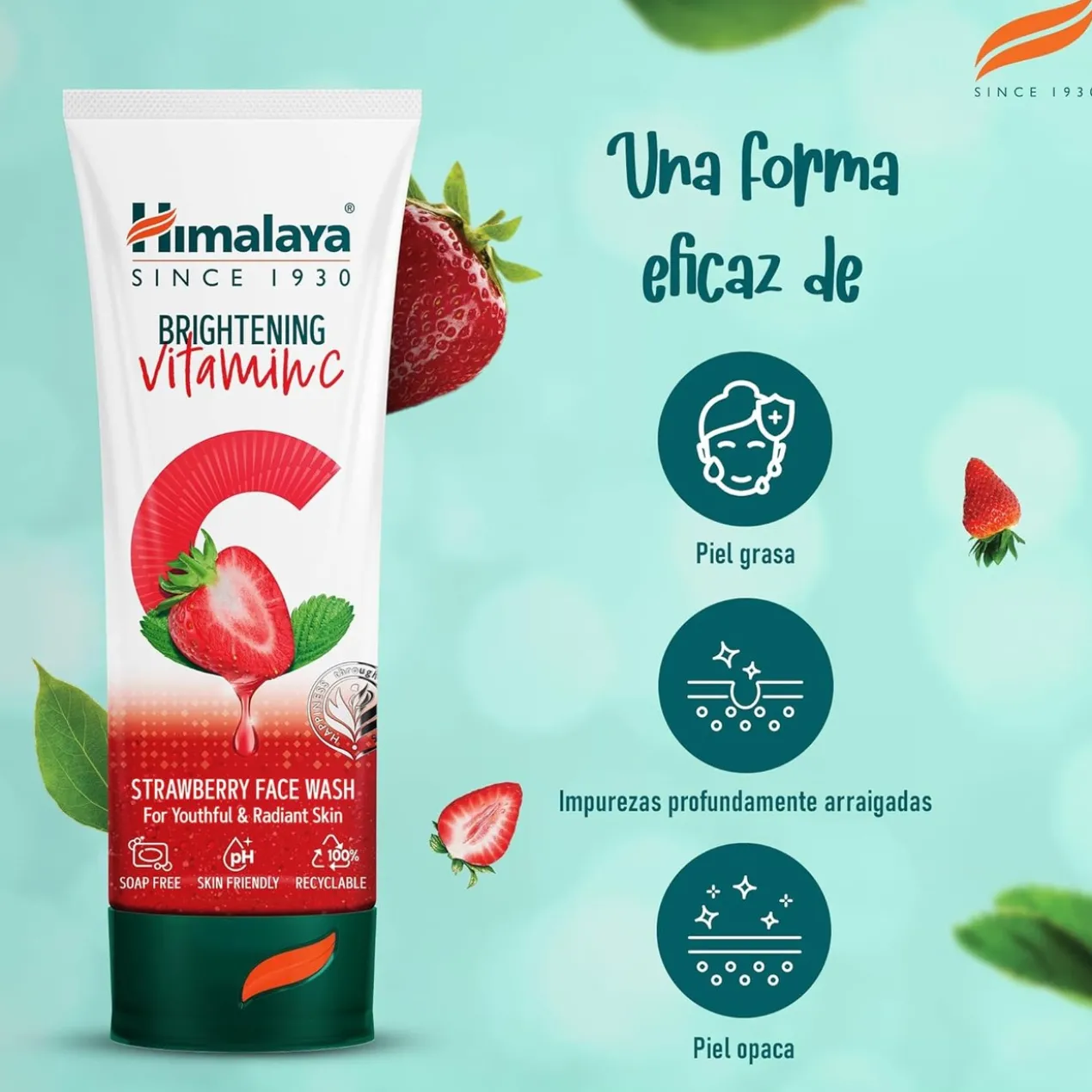 Gel de Limpeza Facial Vitamina C Morango