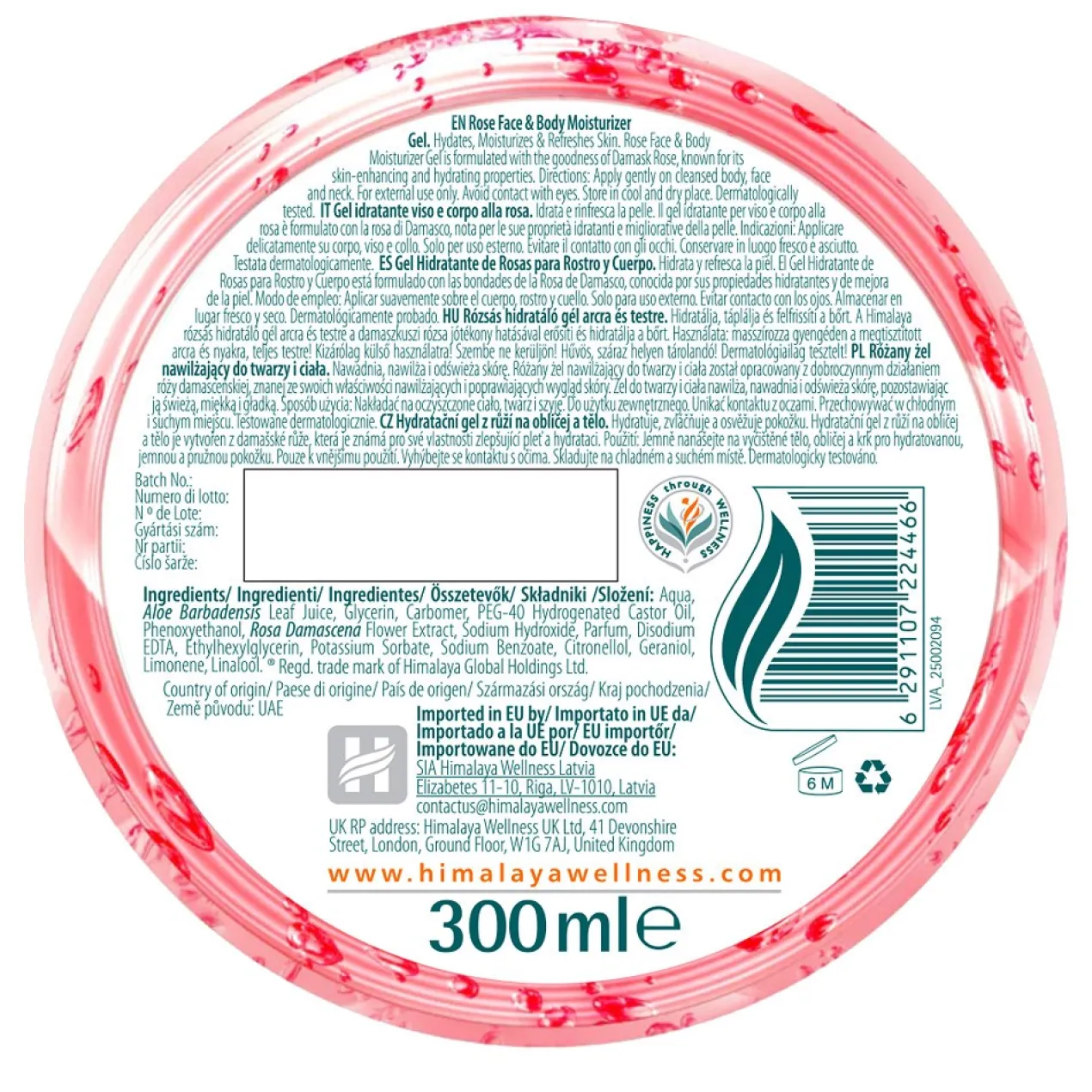 Gel Hidratante de Rosas para Corpo e Rosto