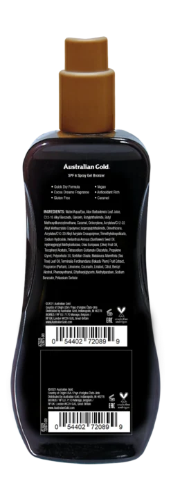 Gel Spray Bronzeador SPF6