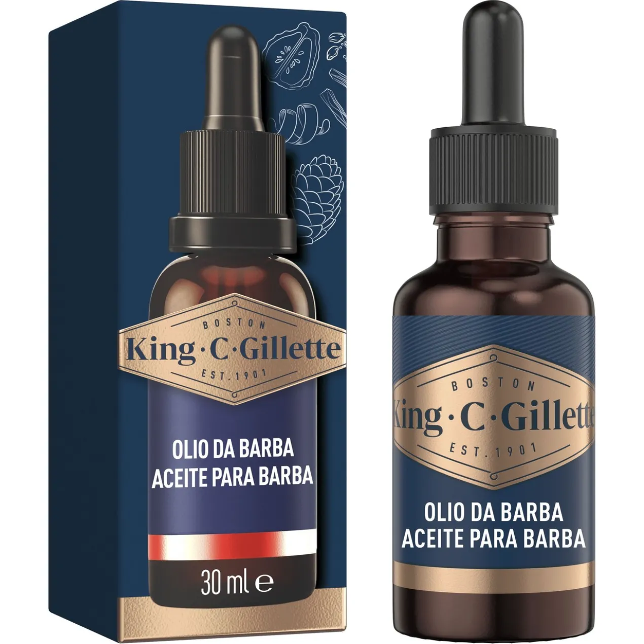 Gillette King C. Óleo de Barba Para Homem