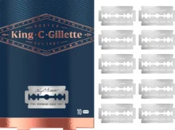 Gillette King C. Lâminas de Barbear de Duplo Fio