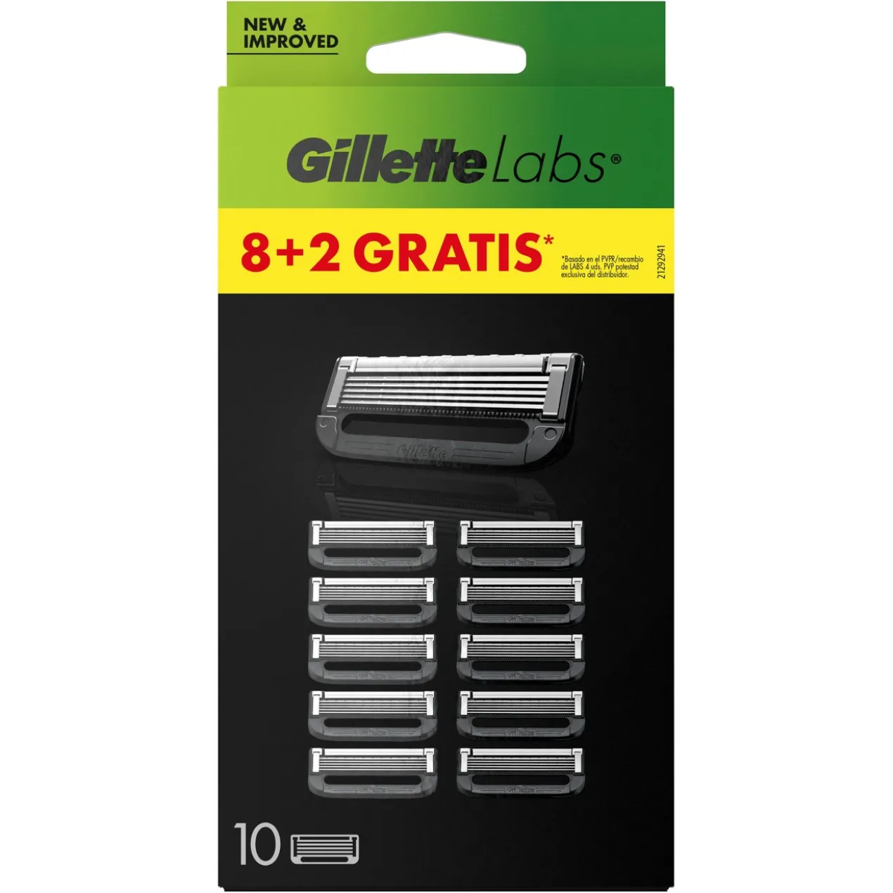 Gillette Labs Pack Poupança 8+2 Recargas de Lâminas