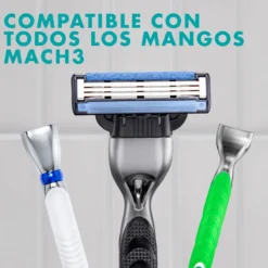 Gillette Mach3 Pack Poupança 7+1 Recargas para Máquinas de Barbear Masculinas