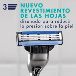 Gillette Mach3 Pack Poupança 7+1 Recargas para Máquinas de Barbear Masculinas