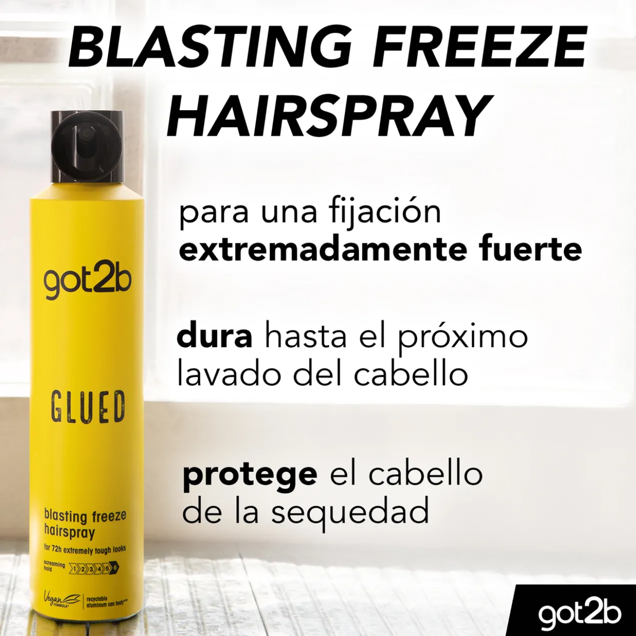 Glued Blasting Freeze Spray Fixador