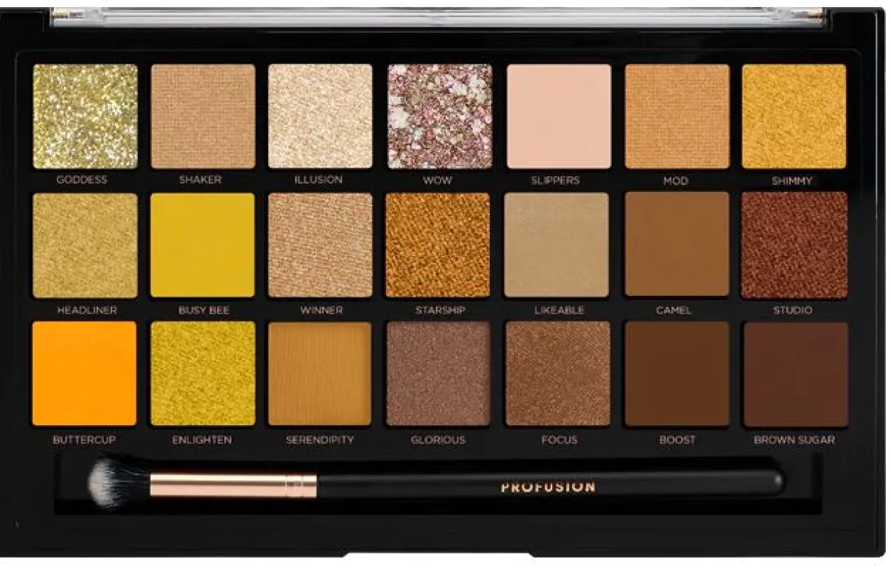 Gold Rush Paleta de Sombras 21 Tons + Pincel