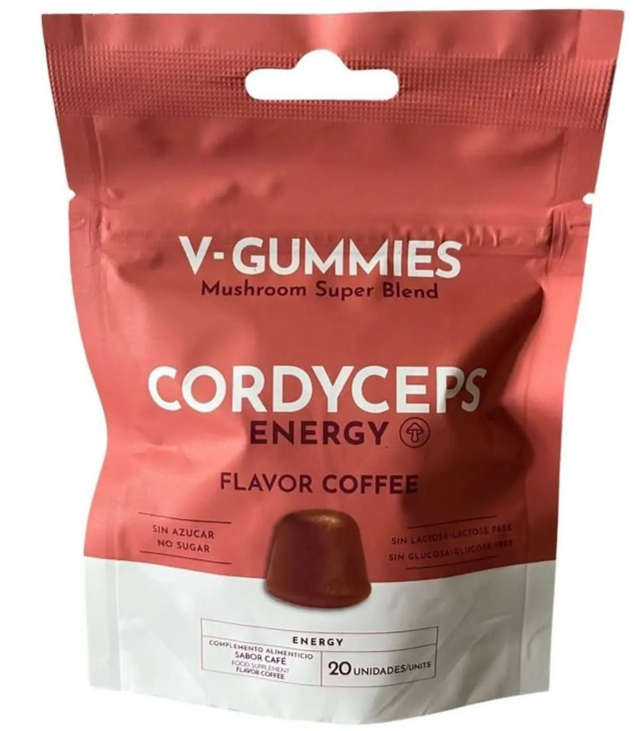 Gomas Energia Natural Cordyceps Sabor Café