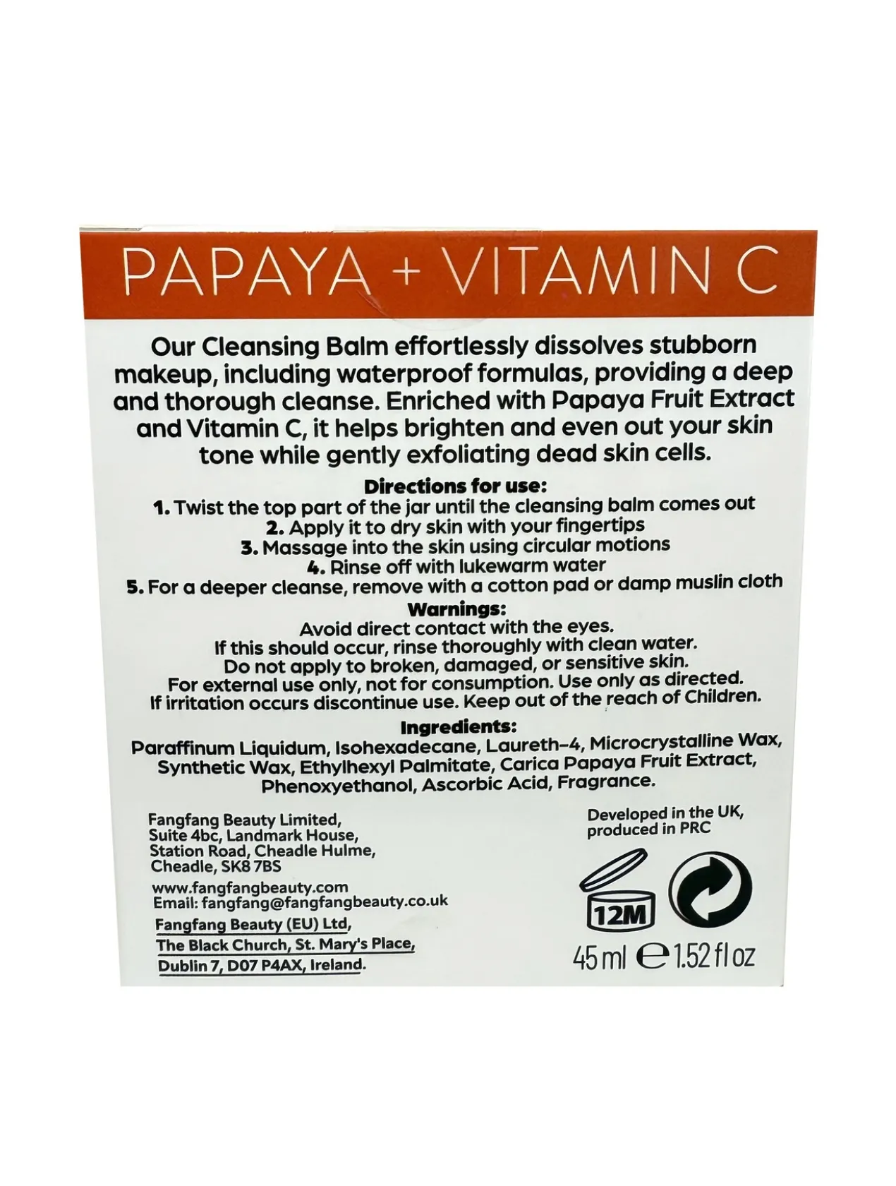 Grinding Bálsamo de Limpeza Facial com Papaia + Vitamina C