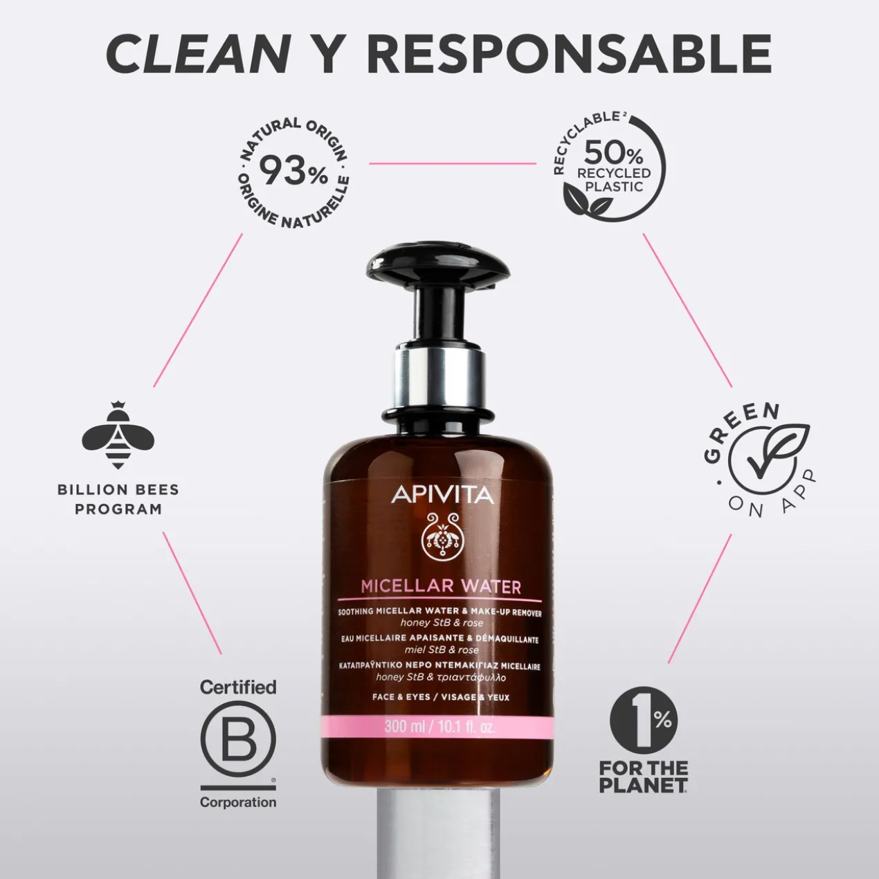 Água Micelar de Limpeza Facial