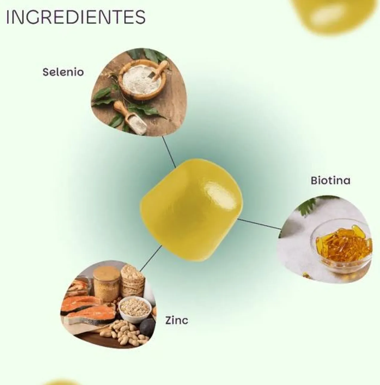 Gummies Biotina com Zinco e Selénio
