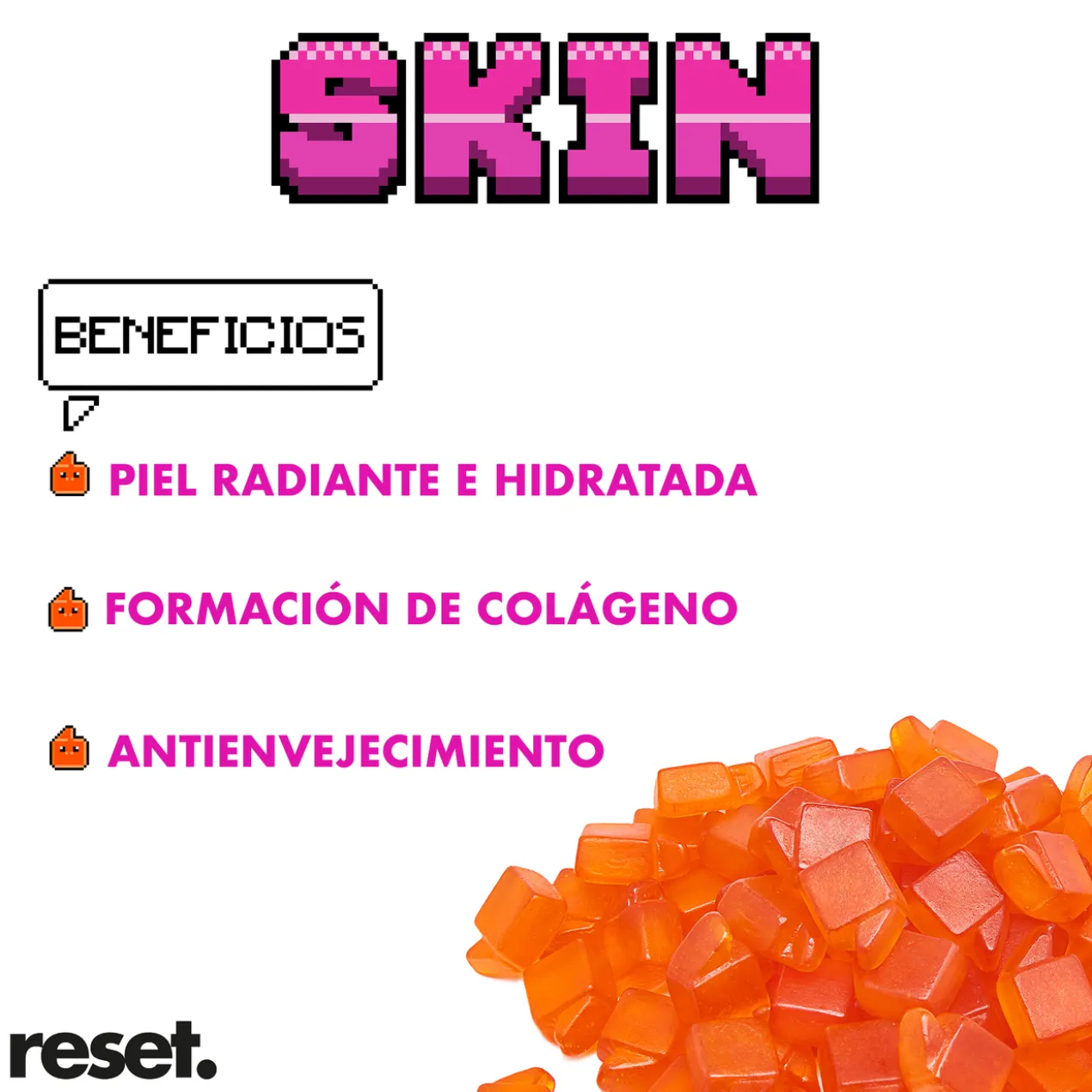 Gummies Skin Vitaminas Cuidado da Pele