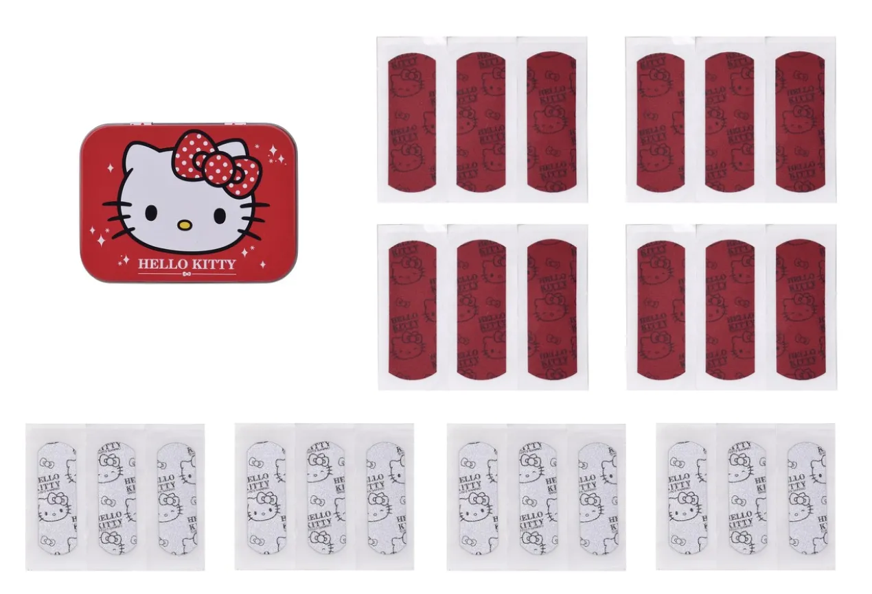 Hello Kitty Caixa de Pensos Brilhantes Infantil
