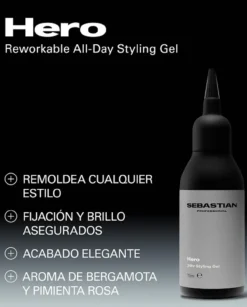 Hero Gel de Fixação Flexível e Brilho Natural