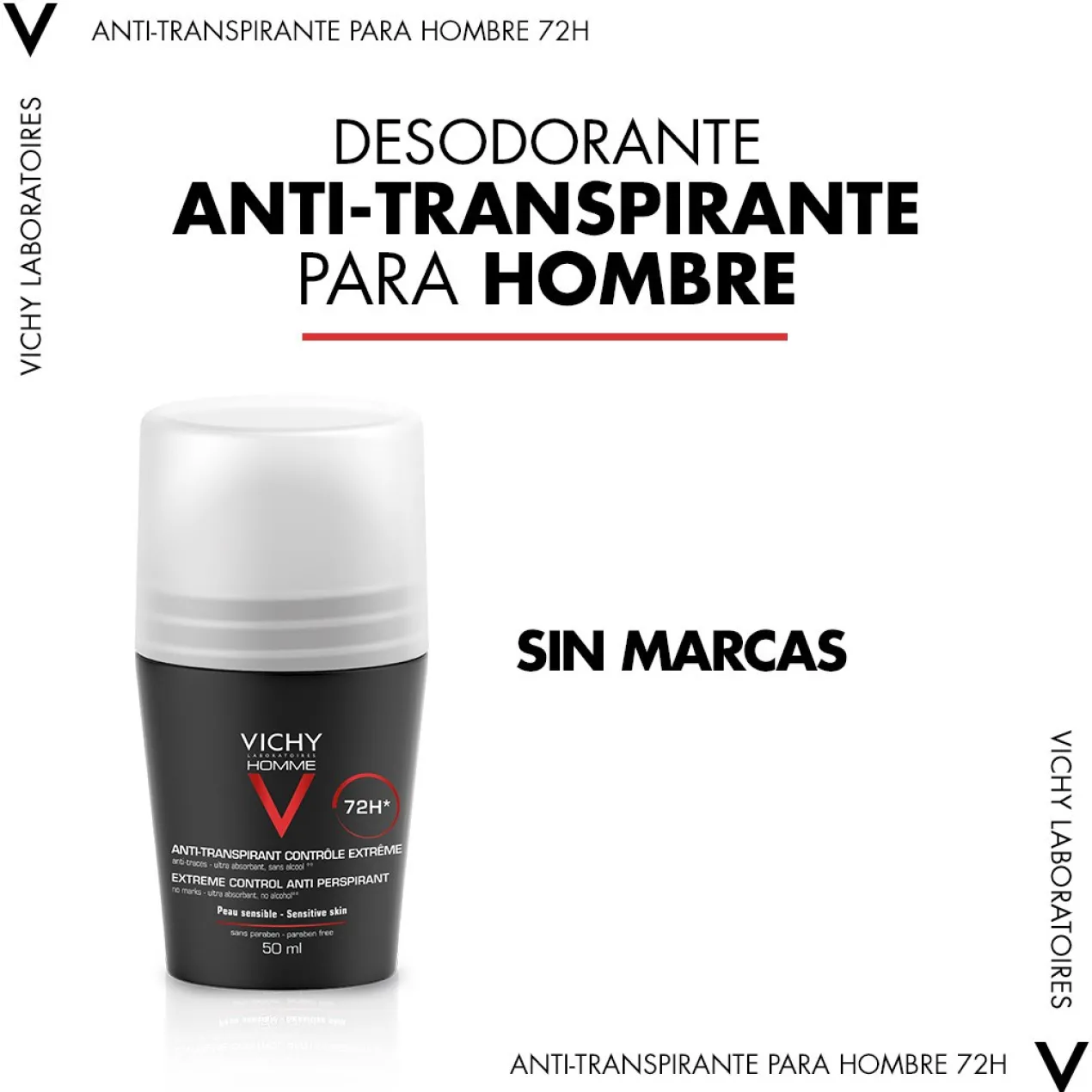 Homme Desodorizante Roll On Controlo Extremo