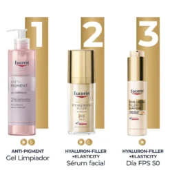 Hyaluron-Filler + Elasticity Creme de Dia Ultraleve e Thiamidol SPF50