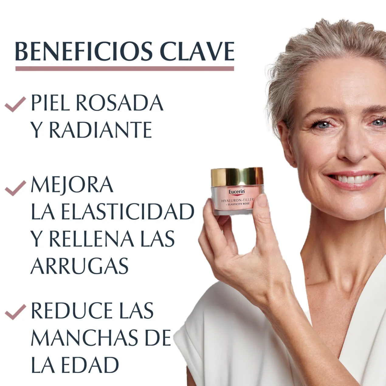 Hyaluron-Filler + Elasticity Creme de Dia Rosa SPF 30