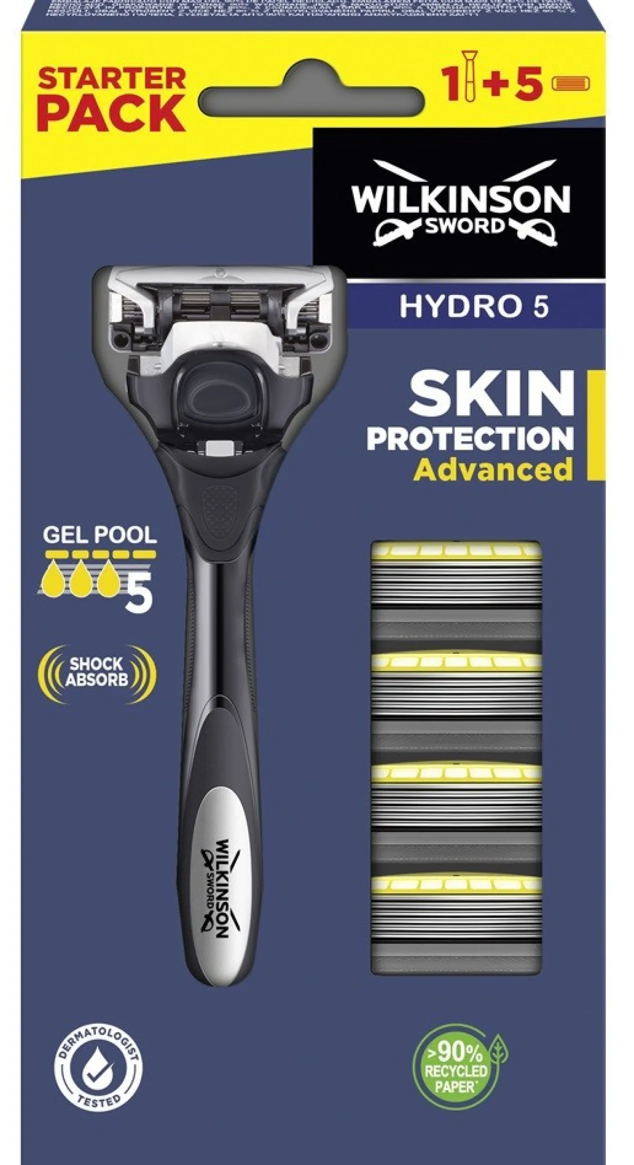 Hydro 5 Máquina de Barbear Sense Energize e Recargas