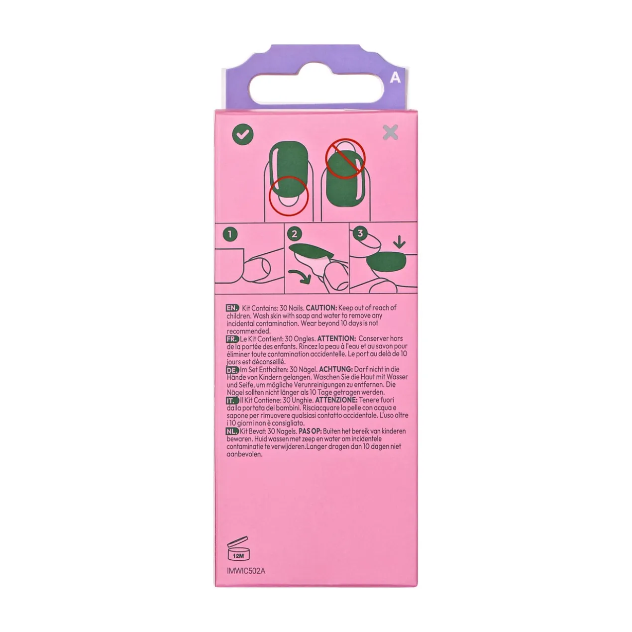imPRESS x Wicked For Good Shouldn't This Be Pinker? Unhas Postiças