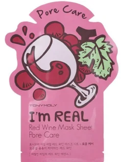 I'm Red Wine Mask Sheet Pore Care Máscara Facial Poros