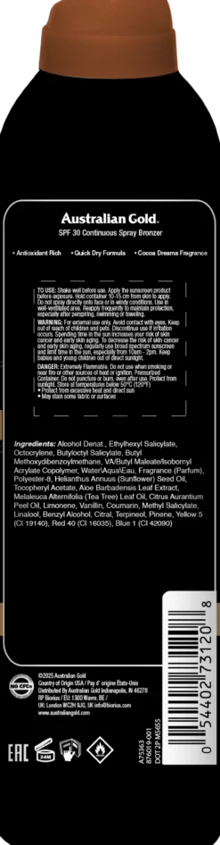 Instant Bronzer Continuous Spray SPF 30