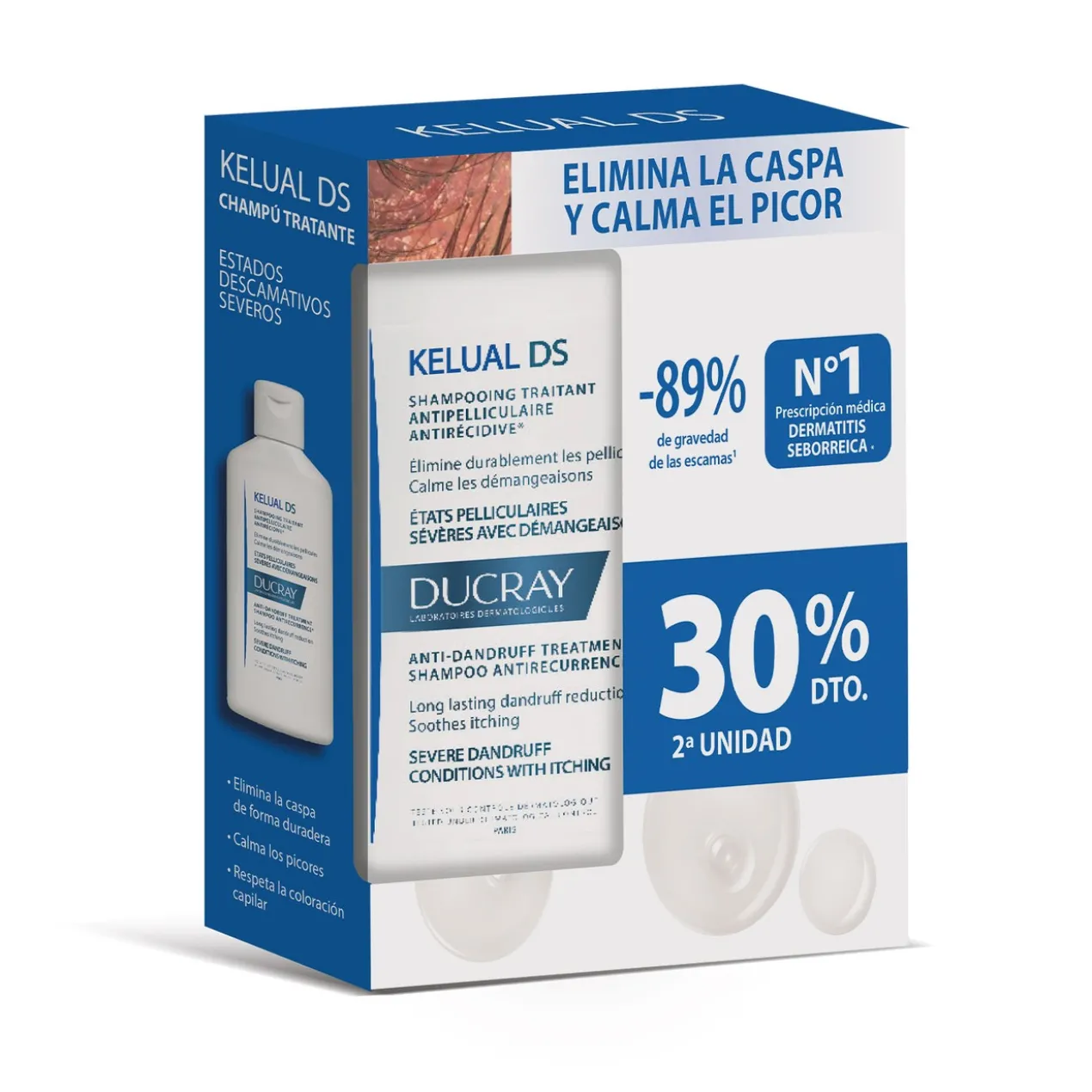 Kelual DS Pack Duo Champô Anti-Caspa