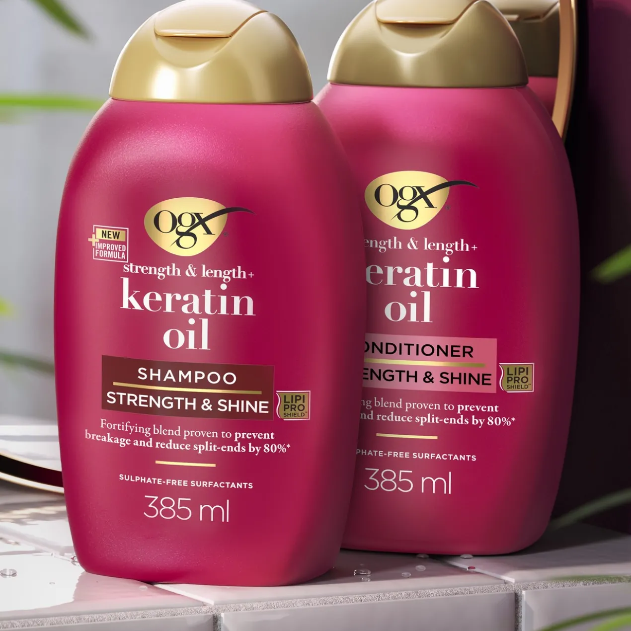 Keratin Oil Champô Força & Brilho