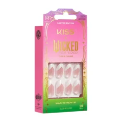 Kiss x Wicked For Good Good News Glinda Conjunto de Unhas Postiças