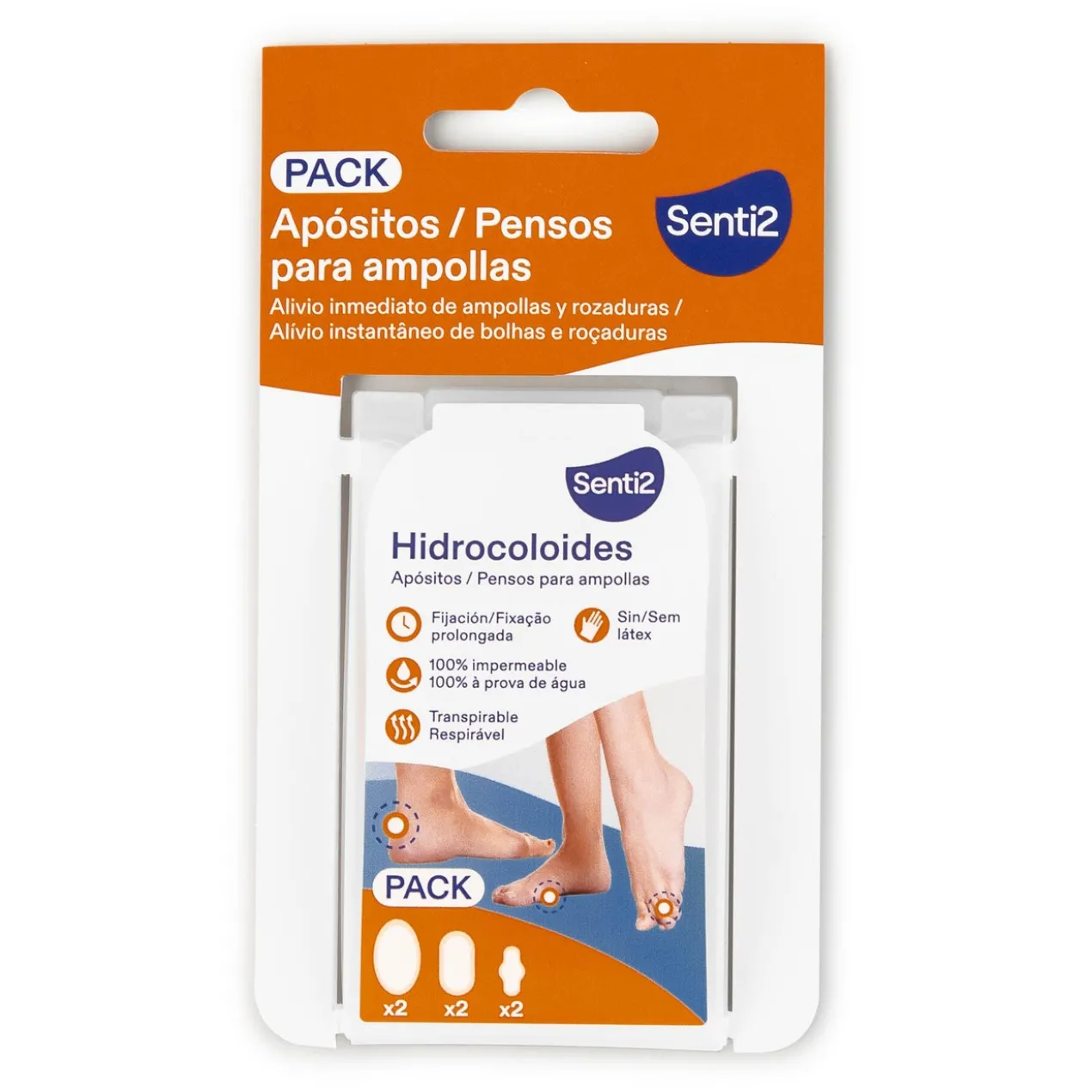 Kit Compressas Hidrocoloides para Bolhas