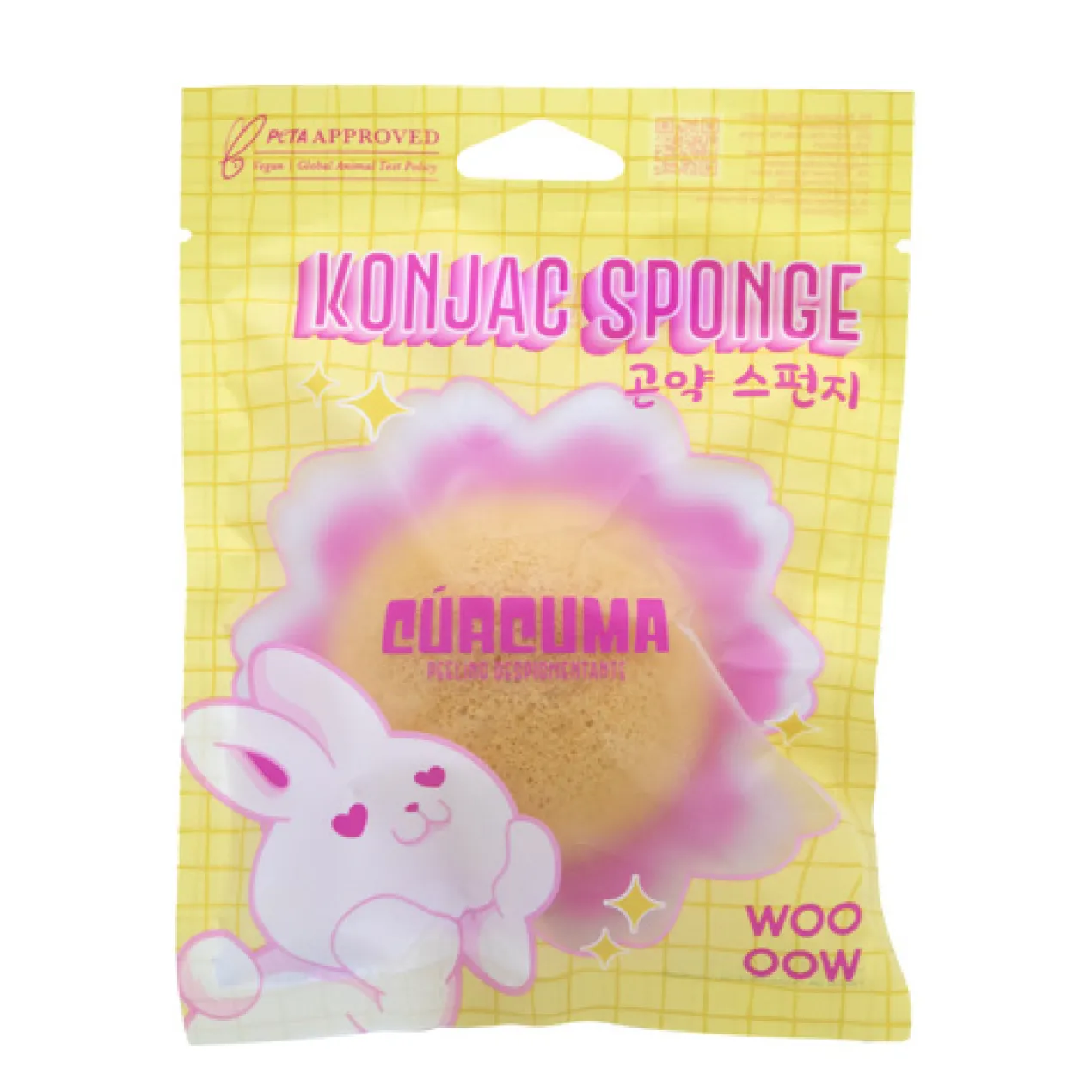 Konjac Esponja Cúrcuma