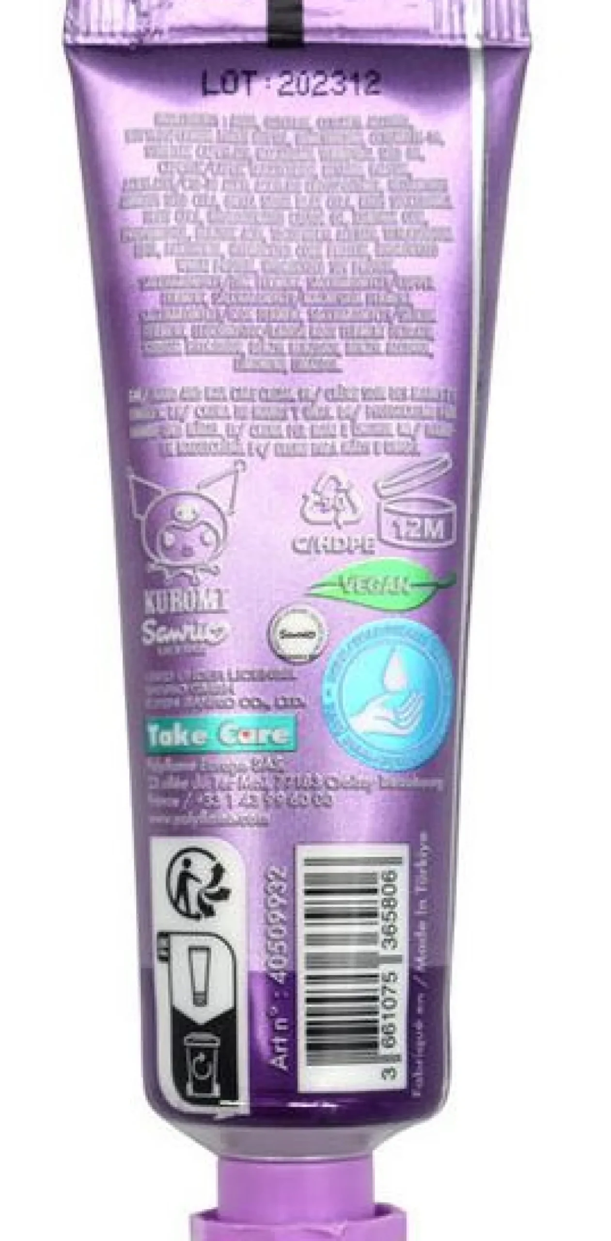 Kuromi Creme de Mãos e Unhas