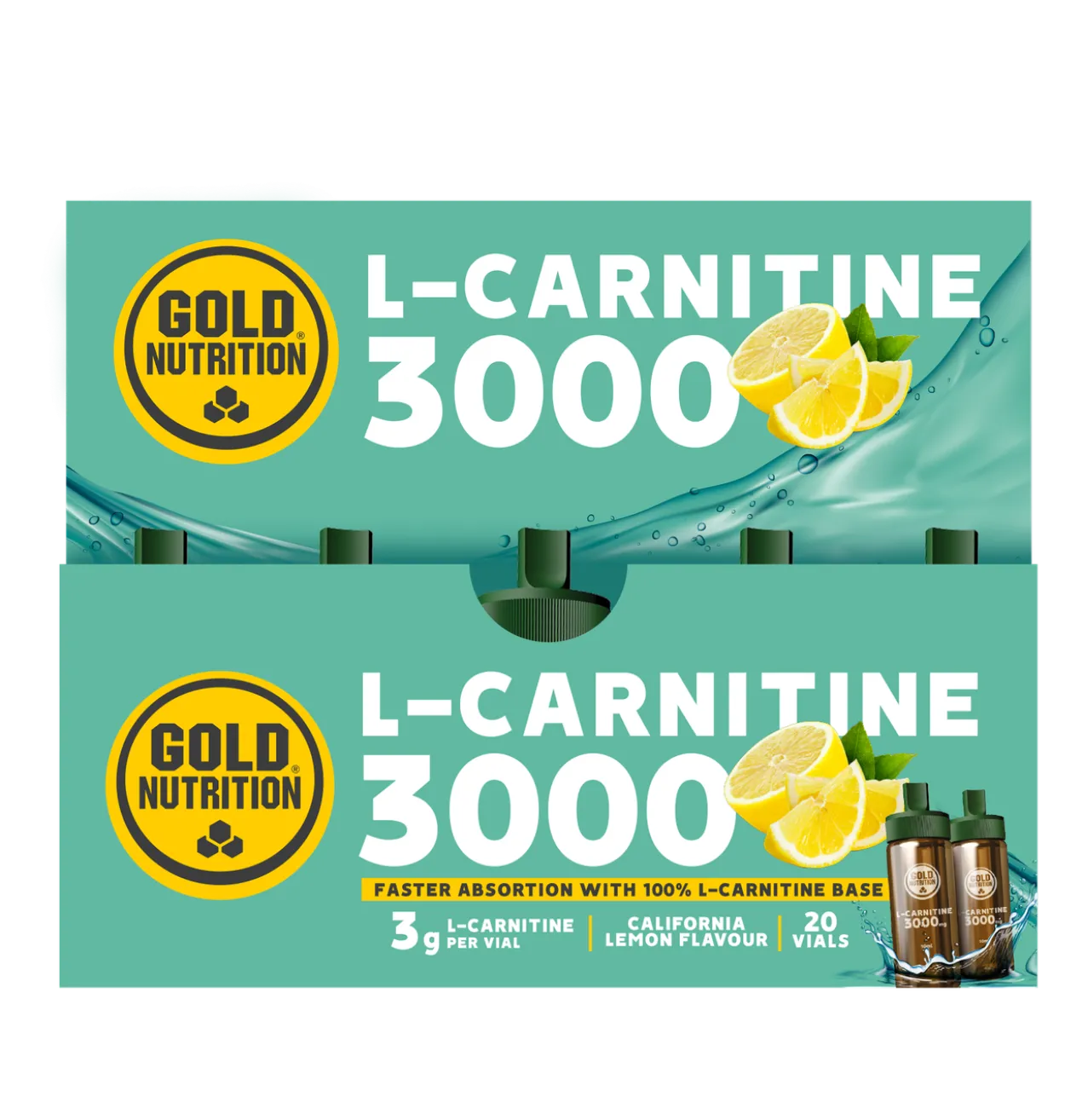 L-Carnitine 3000mg Ampolas Limão
