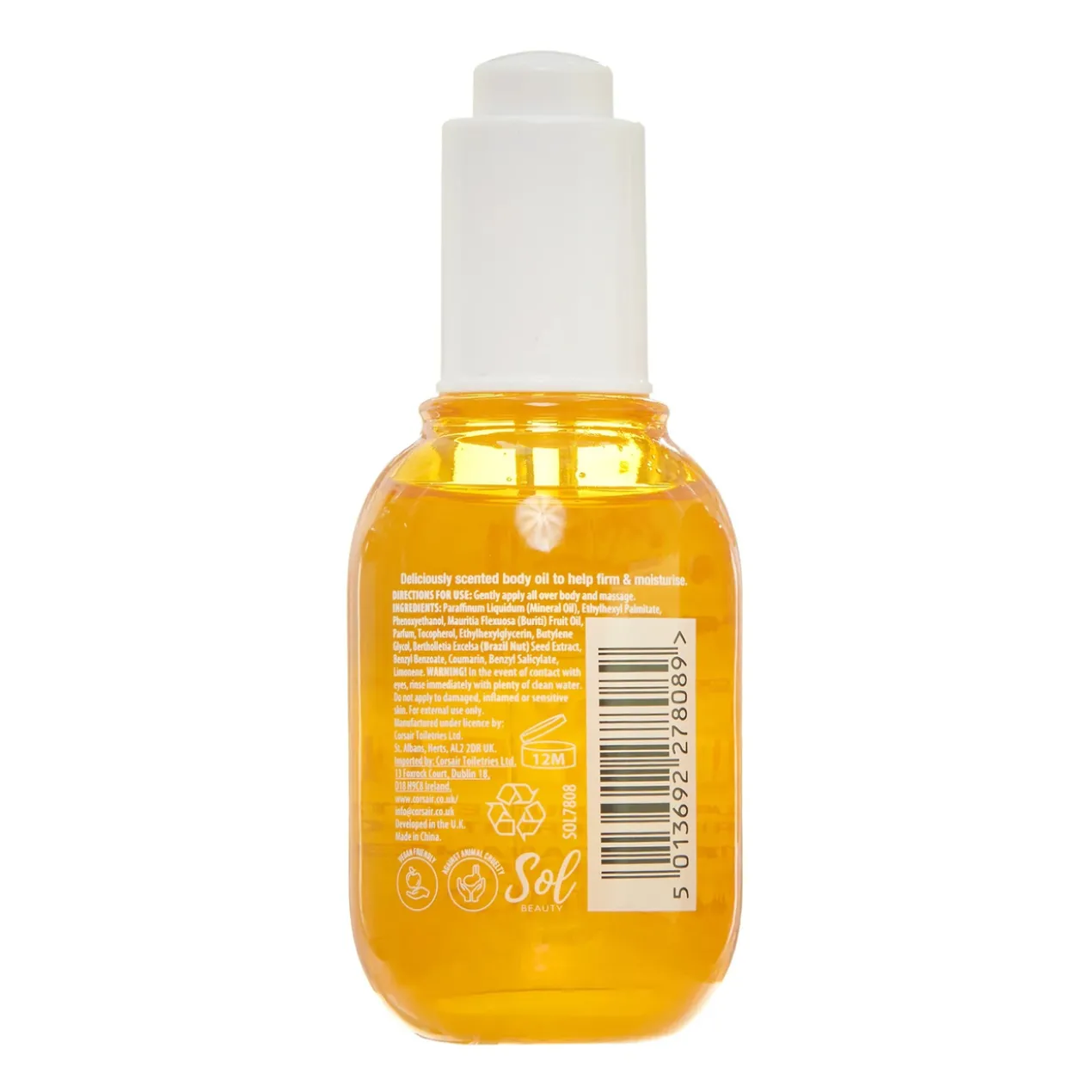 Óleo Seco Corporal com Aroma a Caramelo Salgado e Baunilha