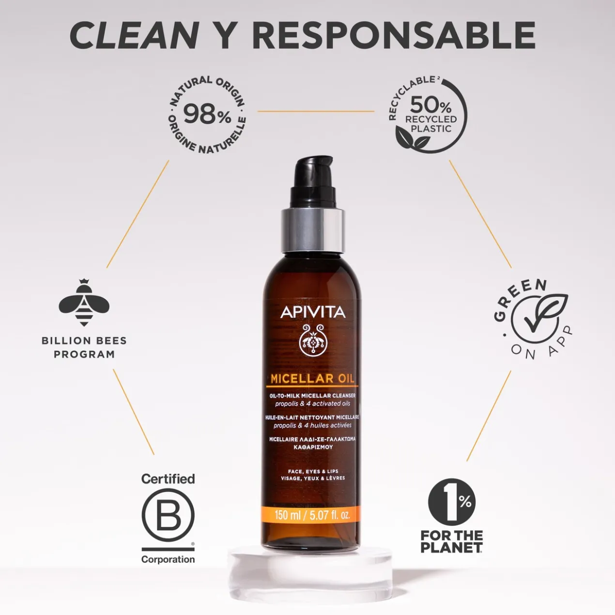 Limpador Micelar Óleo em Leite