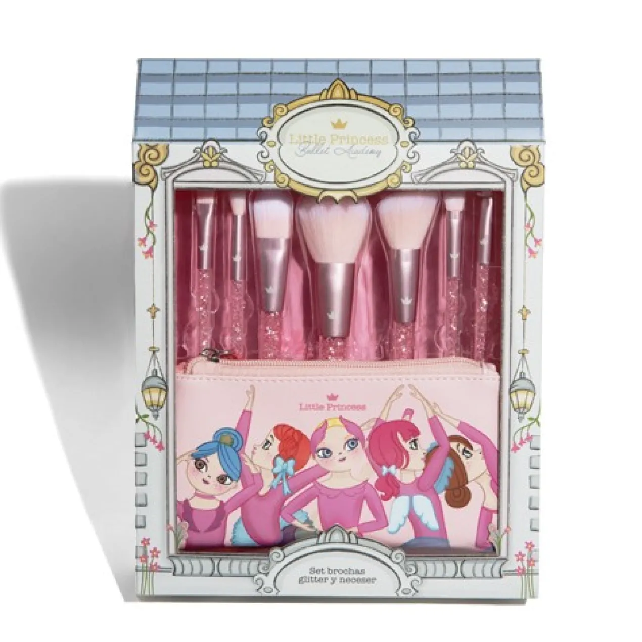 Little Princess Conjunto de Pincéis & Necessaire Glitter