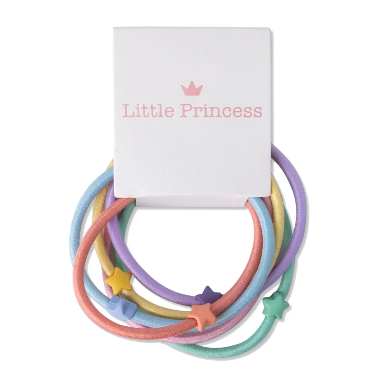 Little Princess Conjunto 6 Elásticos Pastel Estrela