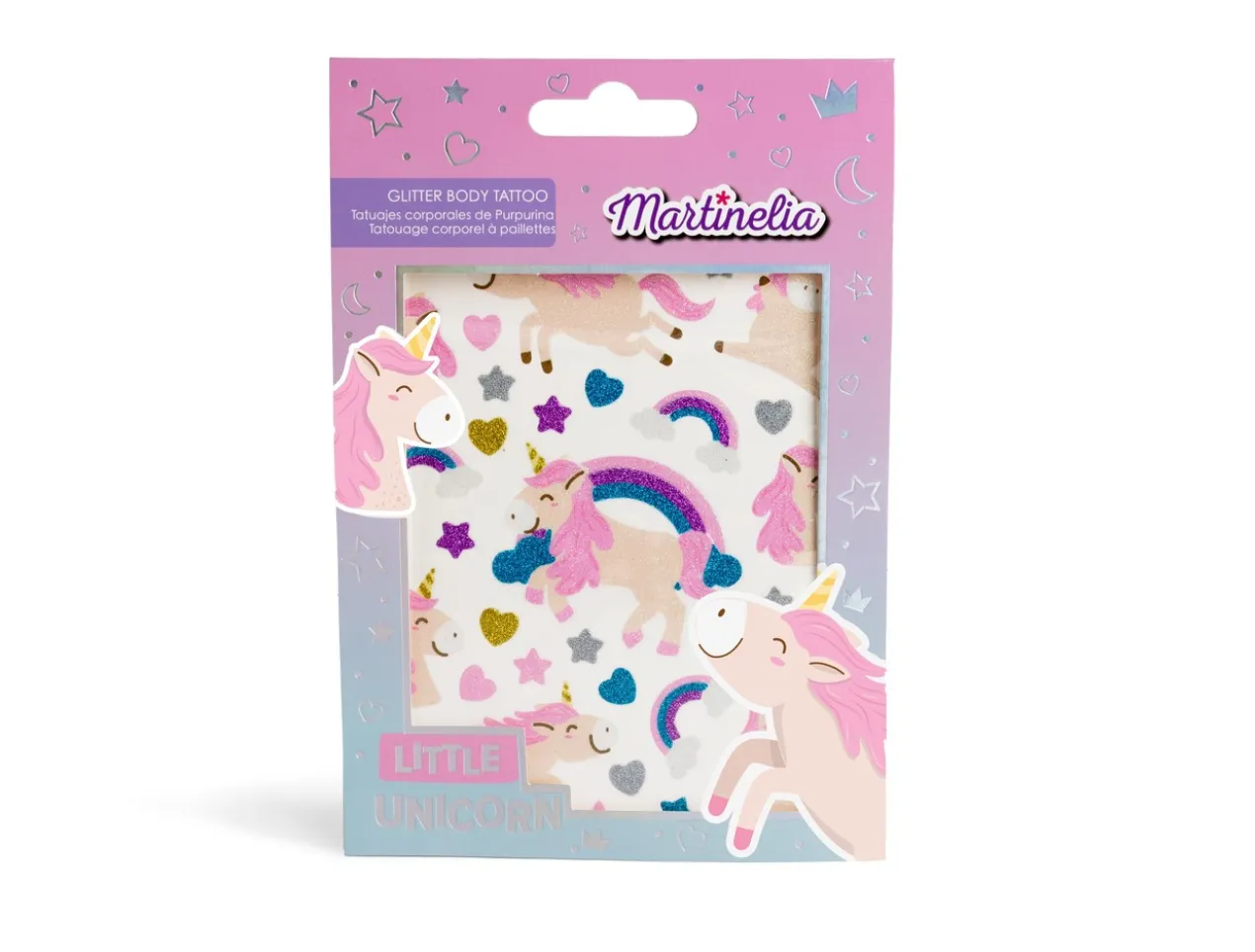 Little Unicorn Tatuagens Corporais de Purpurina