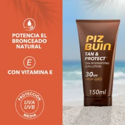 Loção Solar Intensificador do Bronzeado Tan & Protect