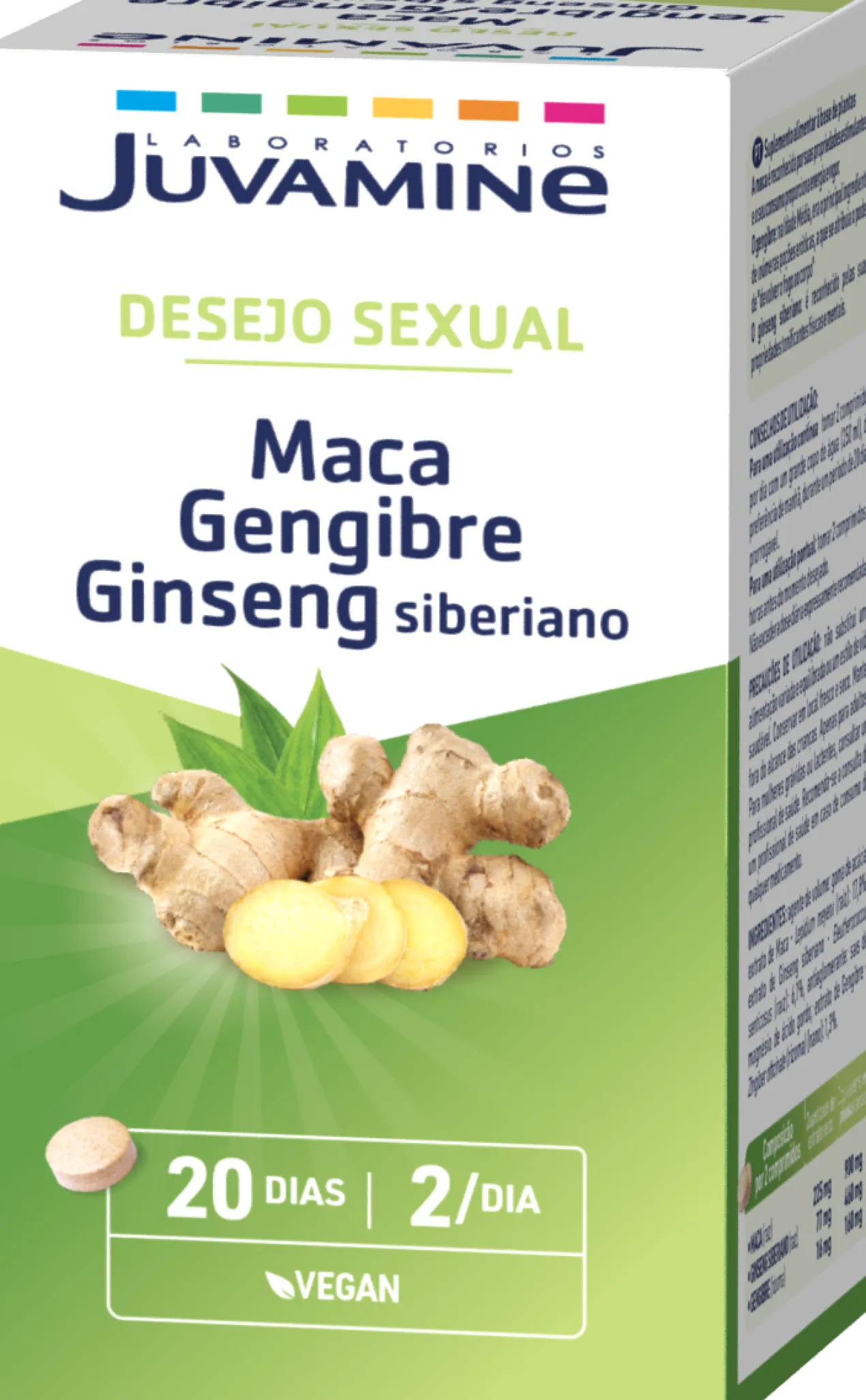 Maca + Gengibre + Ginseng Siberiano