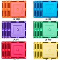 Magnetic Tiles Small Square 36 peças