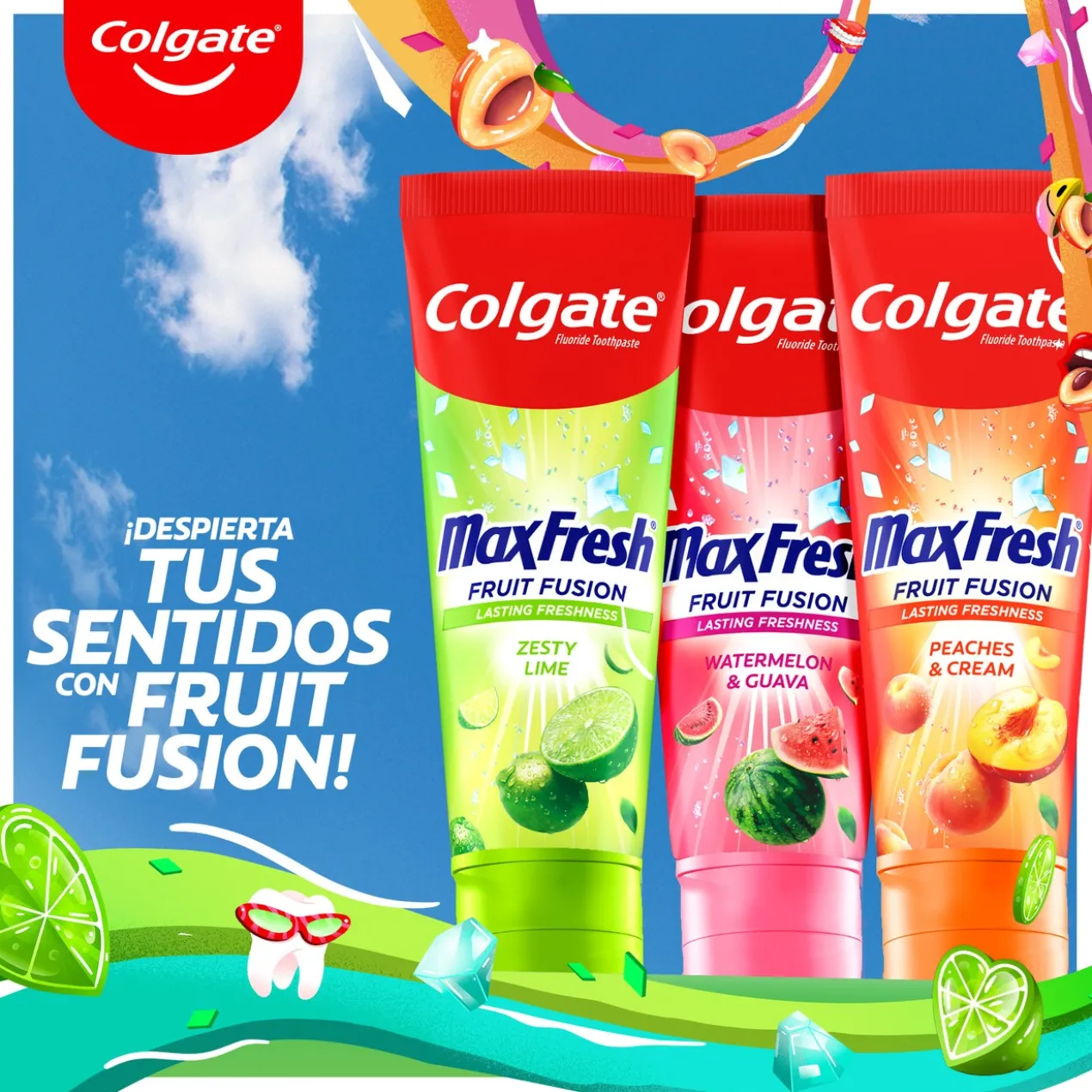 Max Fresh Fruit Fusion Pasta Dentífrica