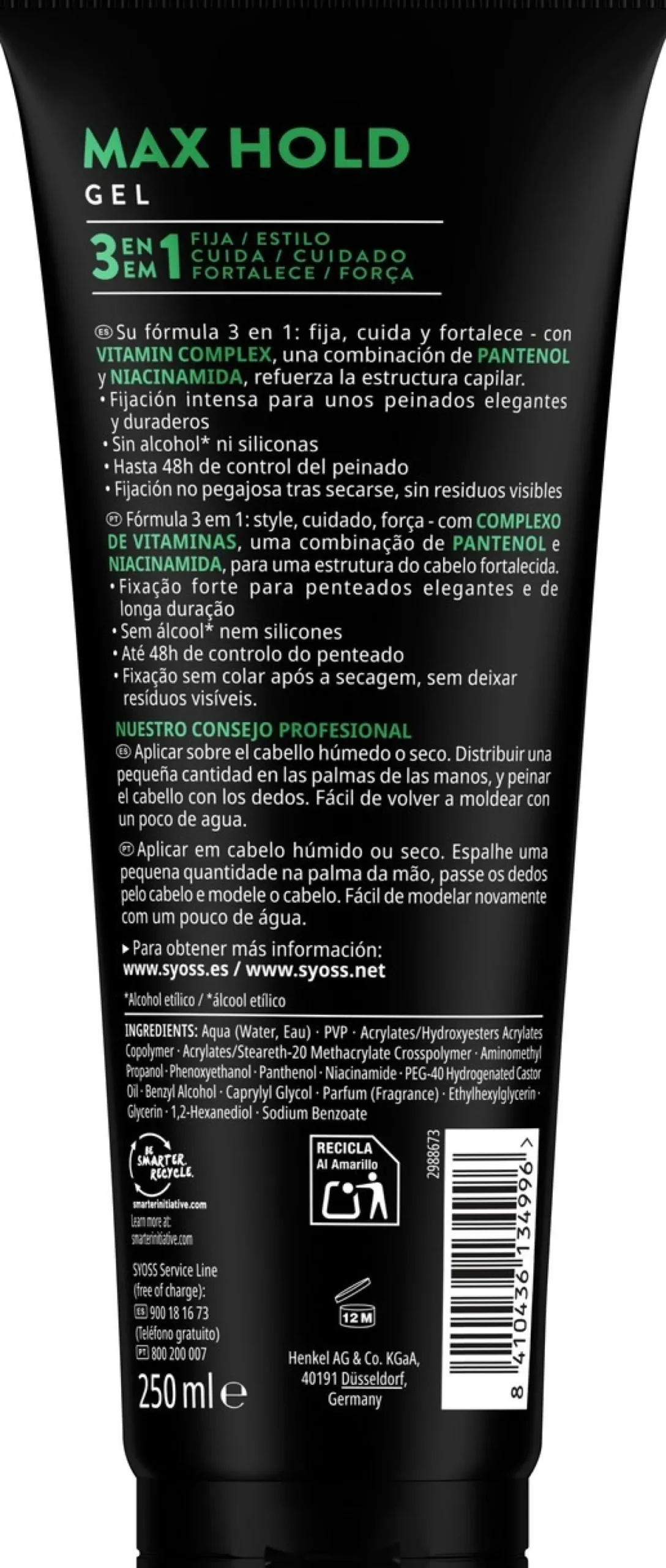 Max Hold Power Gel Fixação Forte