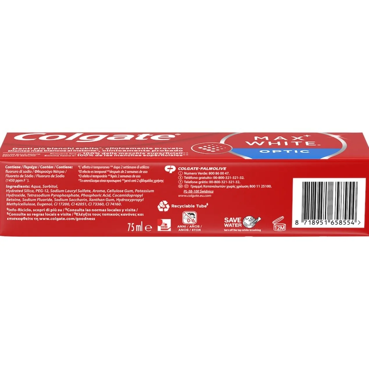 Max White Optic Pasta de Dentes Branqueadora