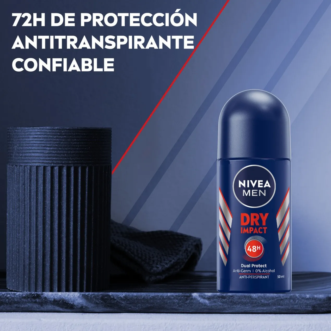 Men Dry Impact Desodorizante Roll-On 72h