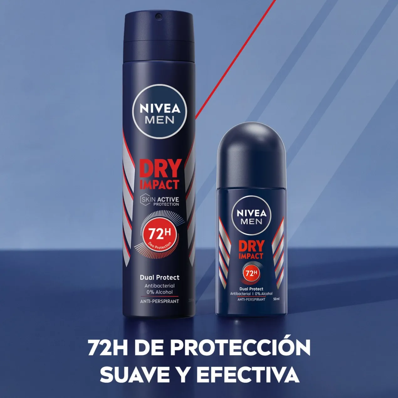 Men Dry Impact Desodorizante Roll-On 72h
