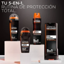 Men Expert Carbon Protect Spray Antitranspirante 5 em 1
