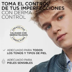 Men Expert Derma Control Gel de Limpeza Purificante