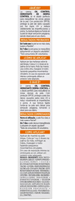 Men Expert Derma Control Oil Control Hidratante FPS30