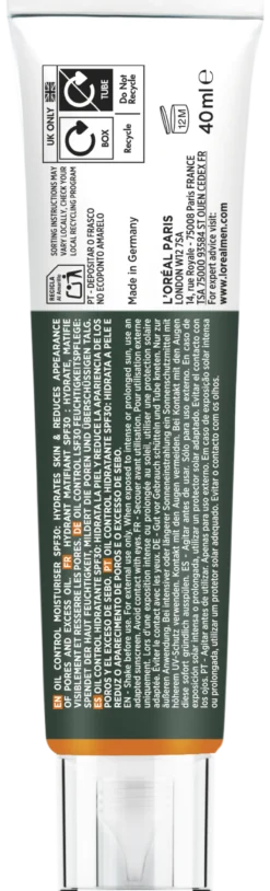 Men Expert Derma Control Oil Control Hidratante FPS30