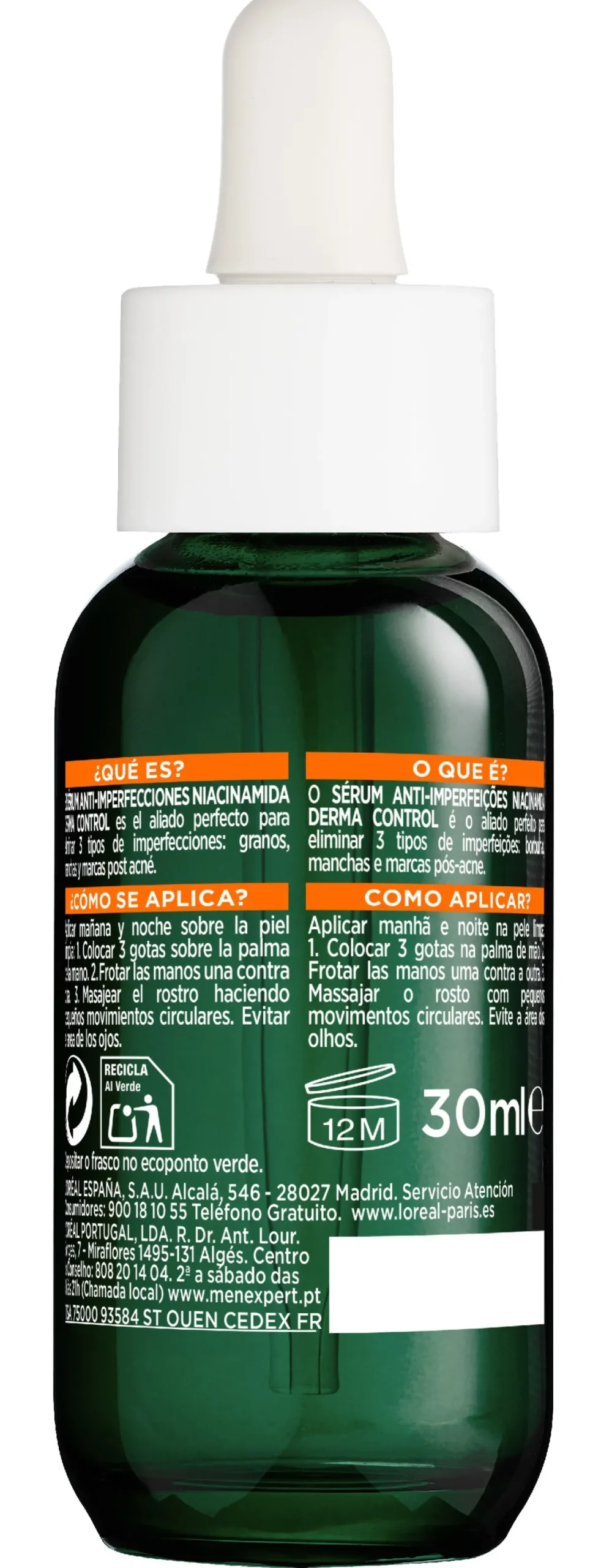 Men Expert Derma Control Sérum Anti-Imperfeições